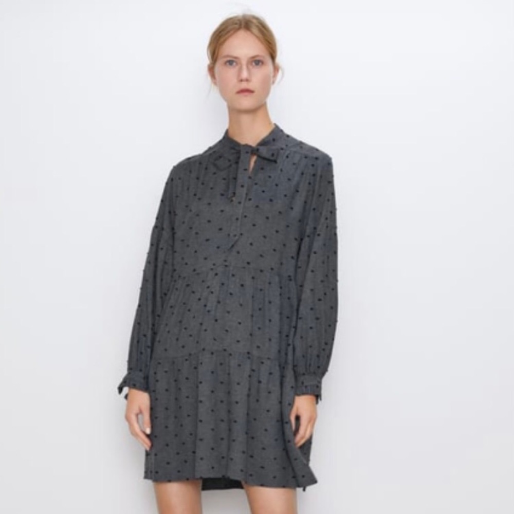 Zara Pussy Bow Dress